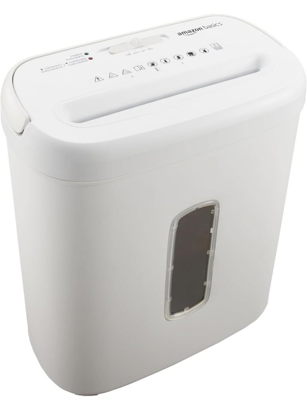 Heavy Duty 8-Sheet Cross Cut Shredder for Paper & Credit Cards - Secure